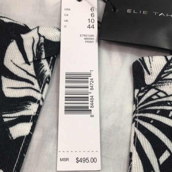 Elie Tahari stunning front tie dress, size 6, NWT retail 495 - Picture 3 of 10